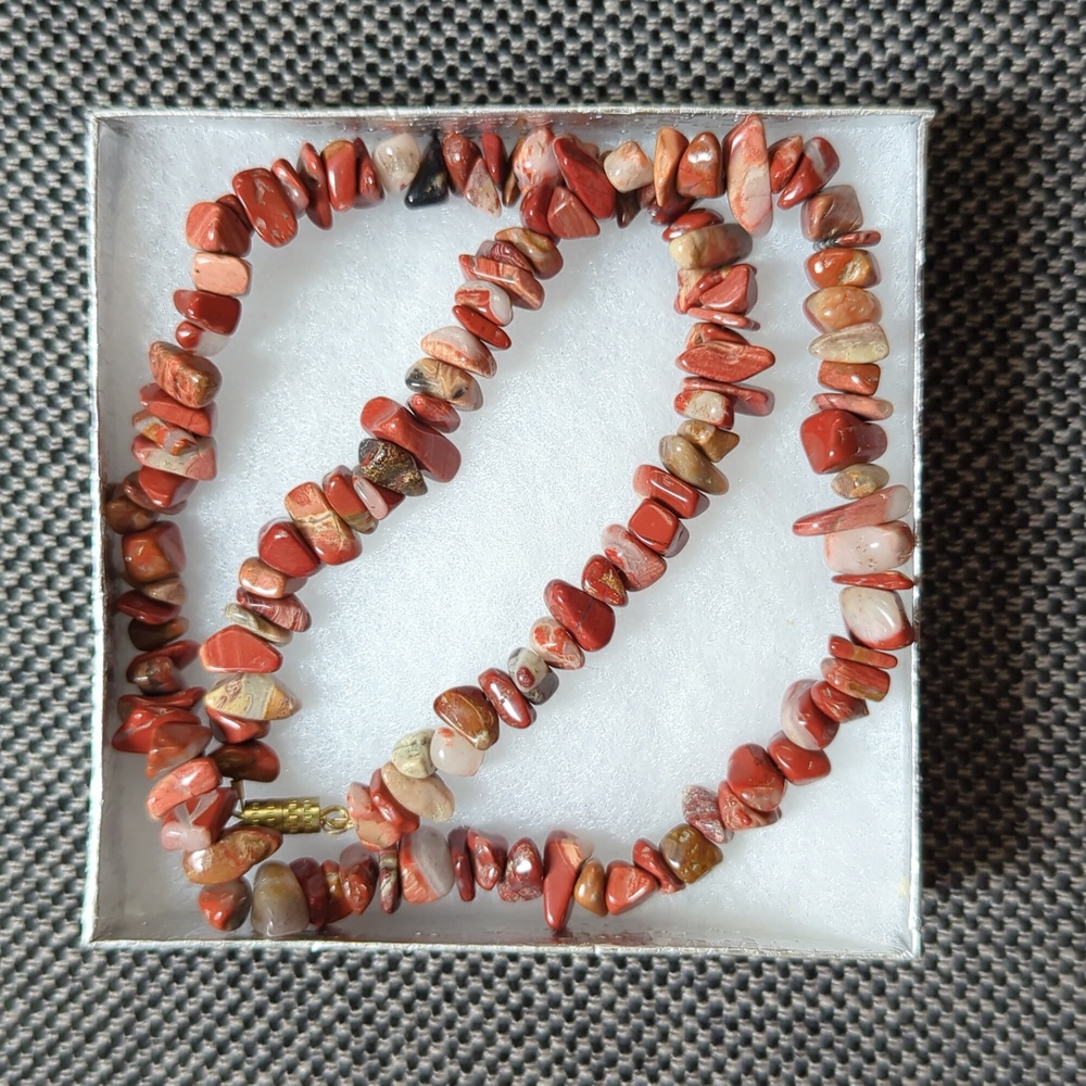Red Band Jasper Necklace - 18"